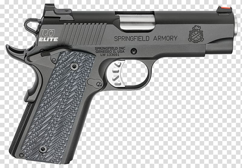 Springfield Armory Firearm Pistol .45 ACP Handgun, Handgun transparent background PNG clipart