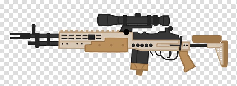 Assault rifle Mk 14 Enhanced Battle Rifle Firearm, assault rifle transparent background PNG clipart