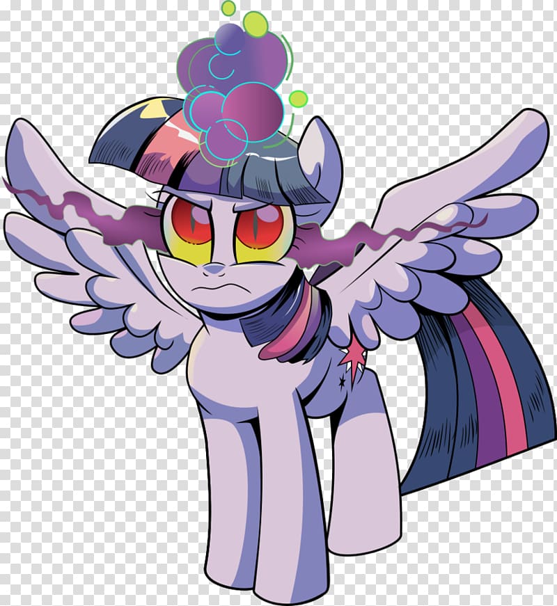 Twilight Sparkle Black magic Pony, psychedelic transparent background PNG clipart