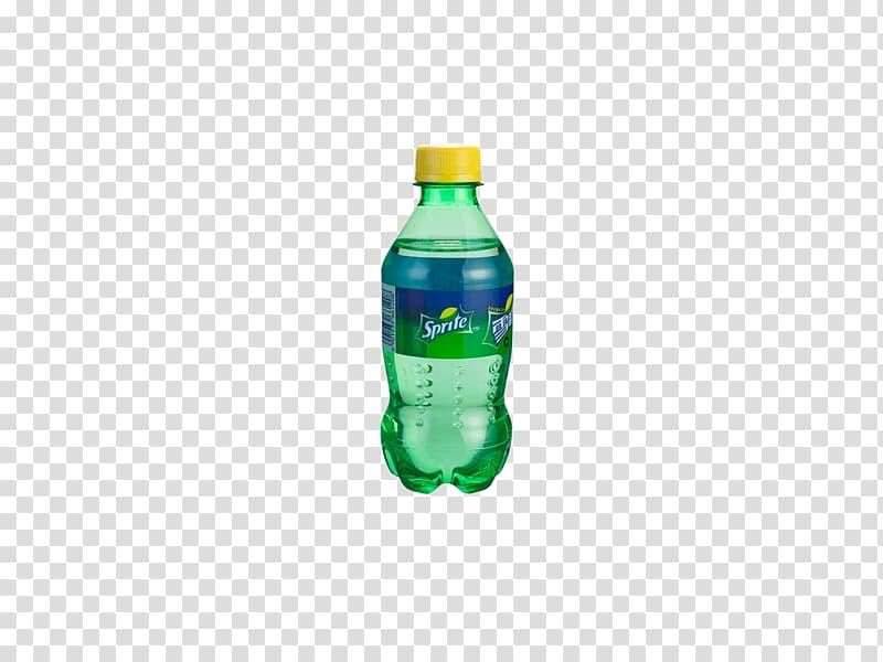 Plastic bottle Green, Small cute Sprite transparent background PNG clipart