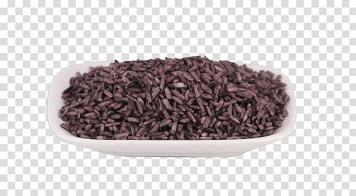 Black rice Brown rice Cereal, Purple roughage transparent background PNG clipart