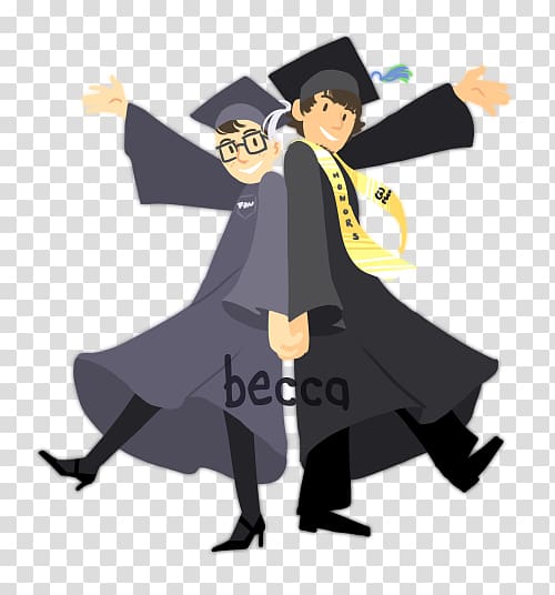 Academician Square academic cap Cartoon Doctor of Philosophy, giving money transparent background PNG clipart