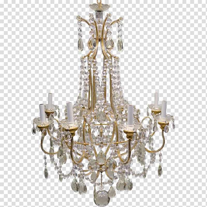 Light fixture Chandelier Lighting Pendant light, Brass transparent background PNG clipart