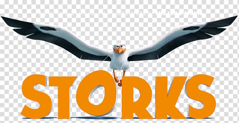 Storks logo illustration, Storks Title Logo transparent background PNG clipart