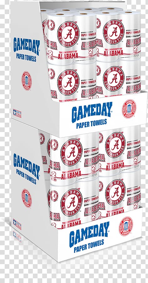 Alabama Crimson Tide football University of Alabama Brand Font Product, paper towels transparent background PNG clipart