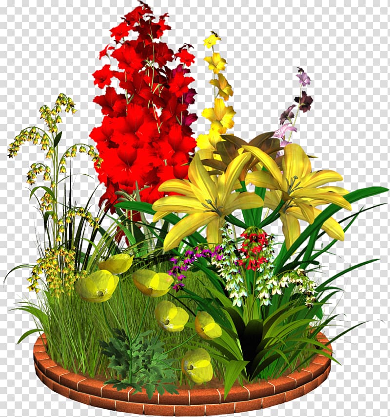 Flower , flower bed transparent background PNG clipart