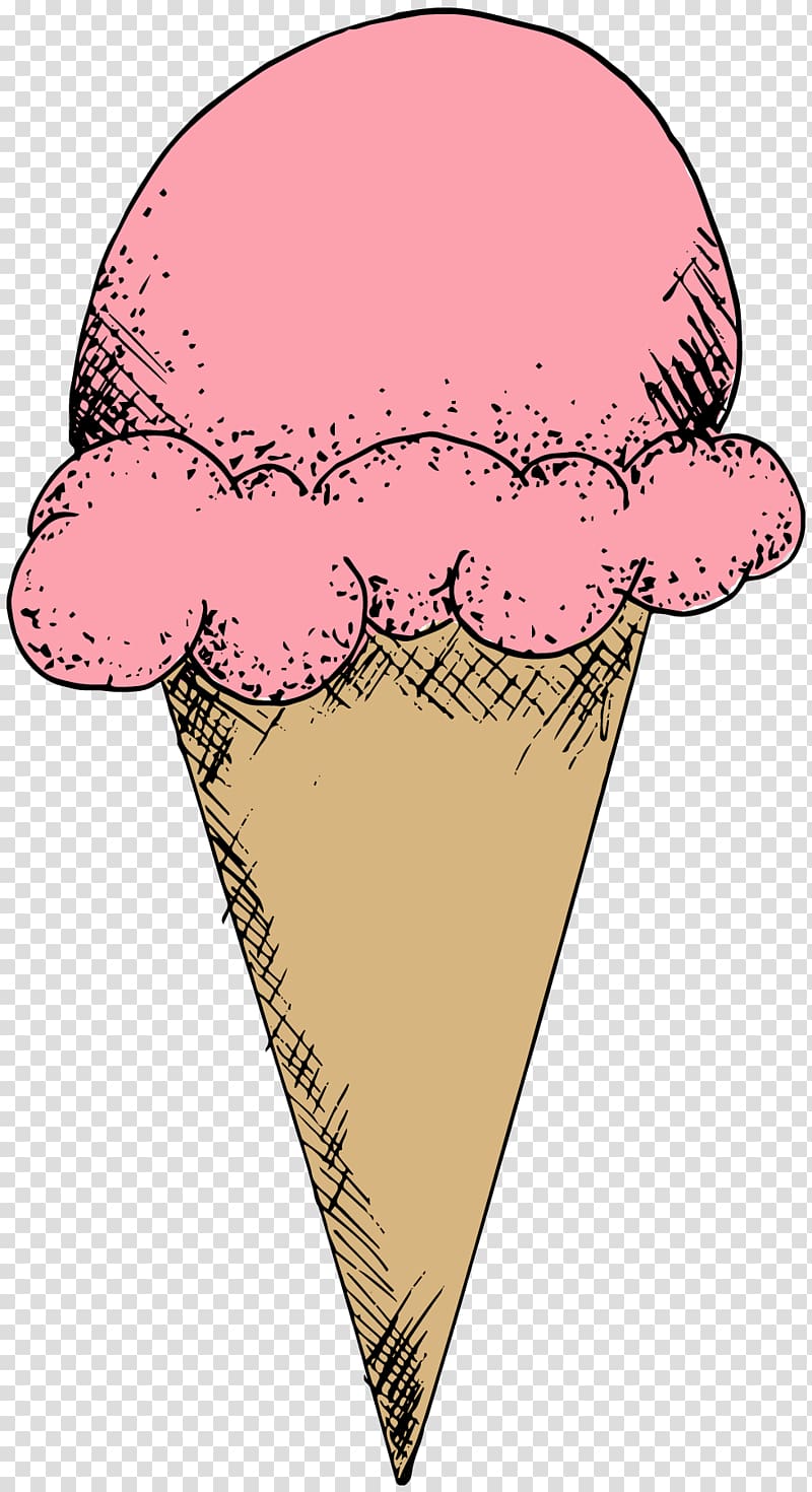 Ice Cream Cones Cartoon Nose Pink M, nose transparent background PNG clipart