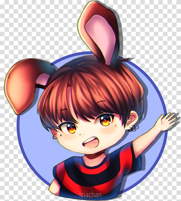 BTS Chibi Fan art Drawing Anime, Chibi transparent background PNG clipart