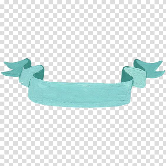 hand painted blue ribbon material transparent background PNG clipart