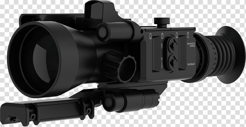 Thermal weapon sight Telescopic sight Optics Range Finders, sight transparent background PNG clipart