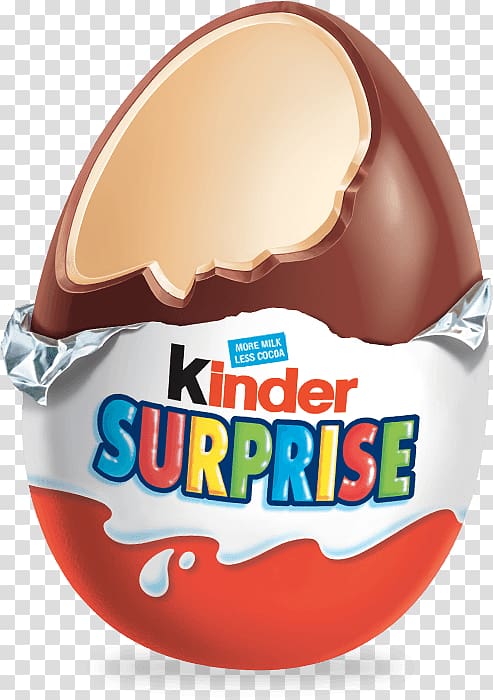 Kinder Surprise egg chocolate , Open Kinder Surprise Egg transparent background PNG clipart