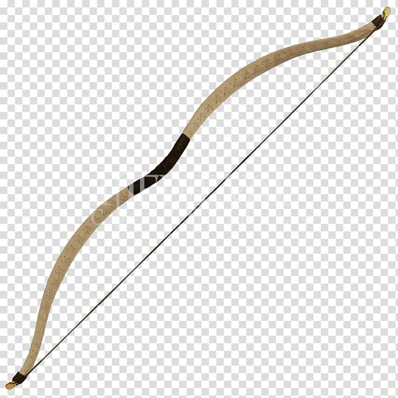 Longbow Middle Ages larp bow Bow and arrow Recurve bow, larp crossbow transparent background PNG clipart