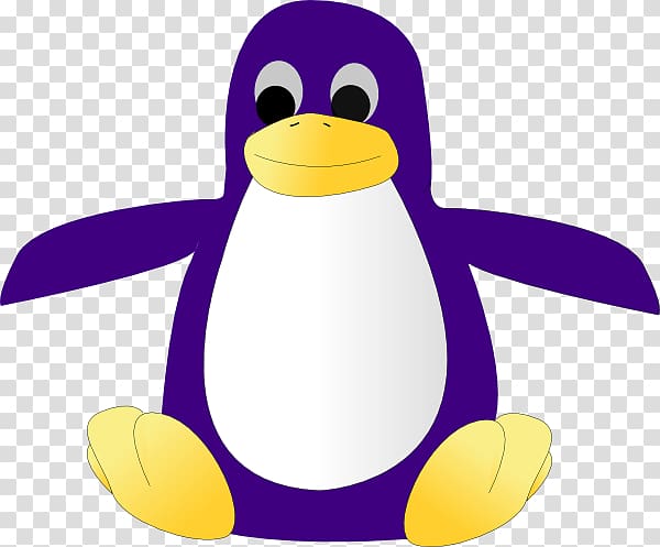 Little penguin Purple , Golfing Penguin transparent background PNG clipart