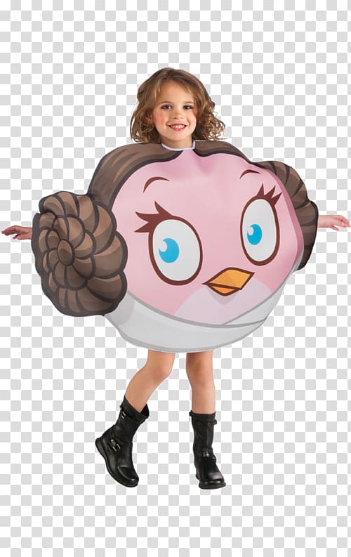 Angry Birds Star Wars Leia Organa Costume The Angry Birds Movie Clothing, Angry Birds Costume transparent background PNG clipart