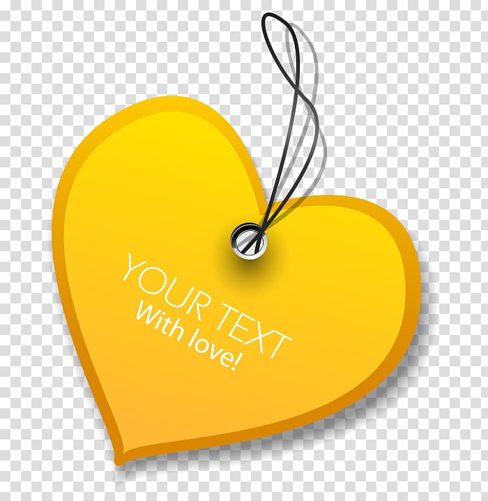 Yellow Love Font, Heart-shaped yellow sticky notes transparent background PNG clipart
