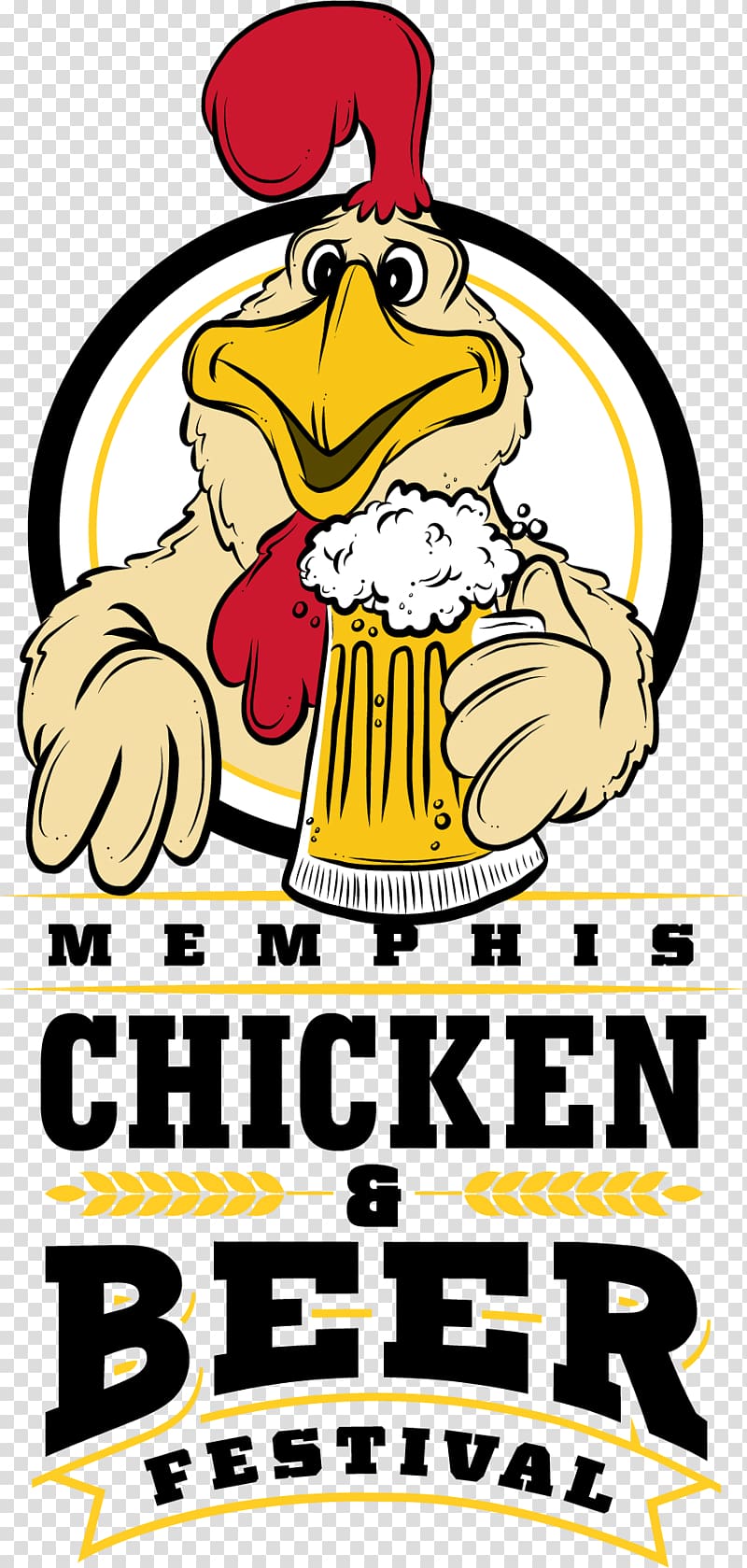 Beer festival Memphis Chicken, Bowling Flyer transparent background PNG clipart