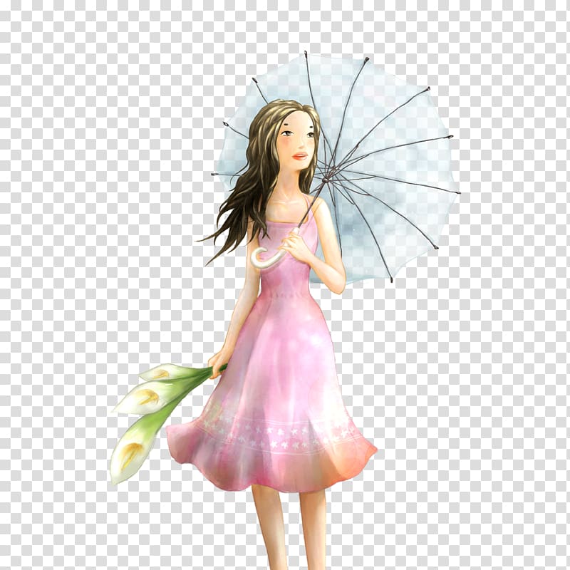 Laptop Cuteness 1080p Display resolution , Umbrella girl transparent background PNG clipart