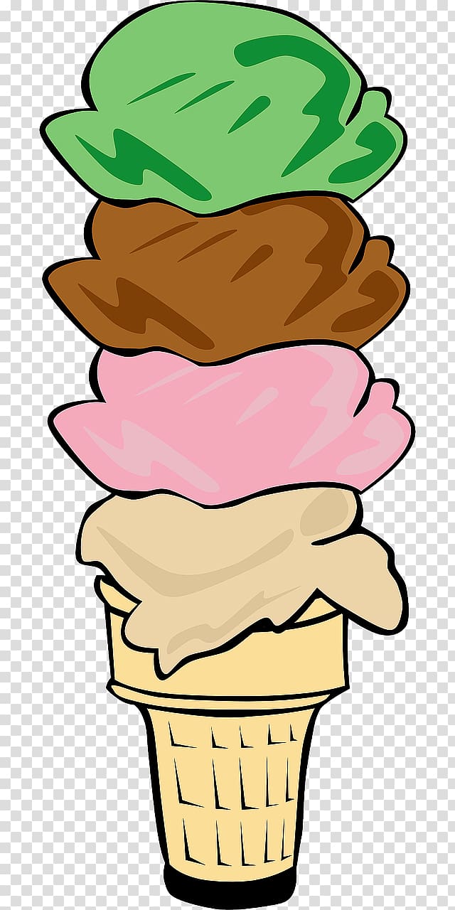 Ice Cream Cones Food Scoops, ice cream transparent background PNG clipart