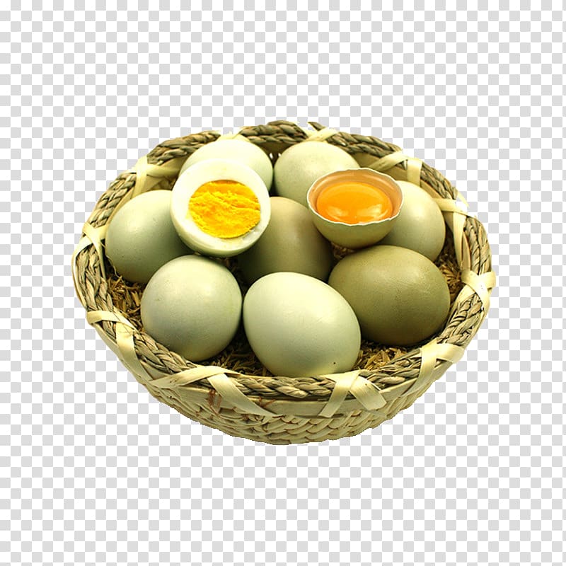 Egg in the basket Chicken Salted duck egg Vegetarian cuisine, Pengshan green shell eggs transparent background PNG clipart