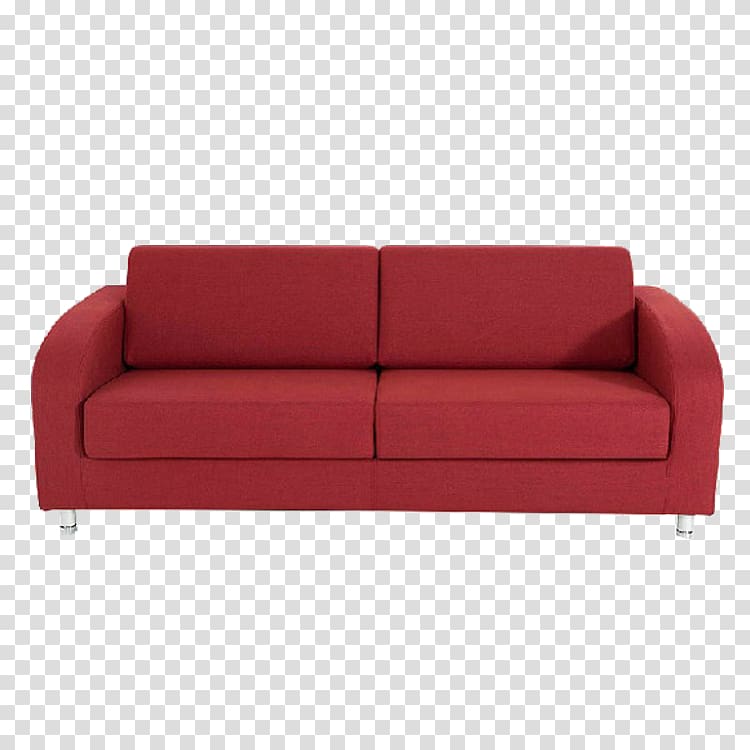 Table Sofa bed Comfort Chaise longue, Red sofa transparent background PNG clipart