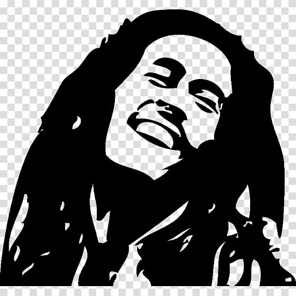 Bob Marley silhouette illustration, Bob Marley Reggae Musician One Love/People Get Ready, Bob Marley transparent background PNG clipart