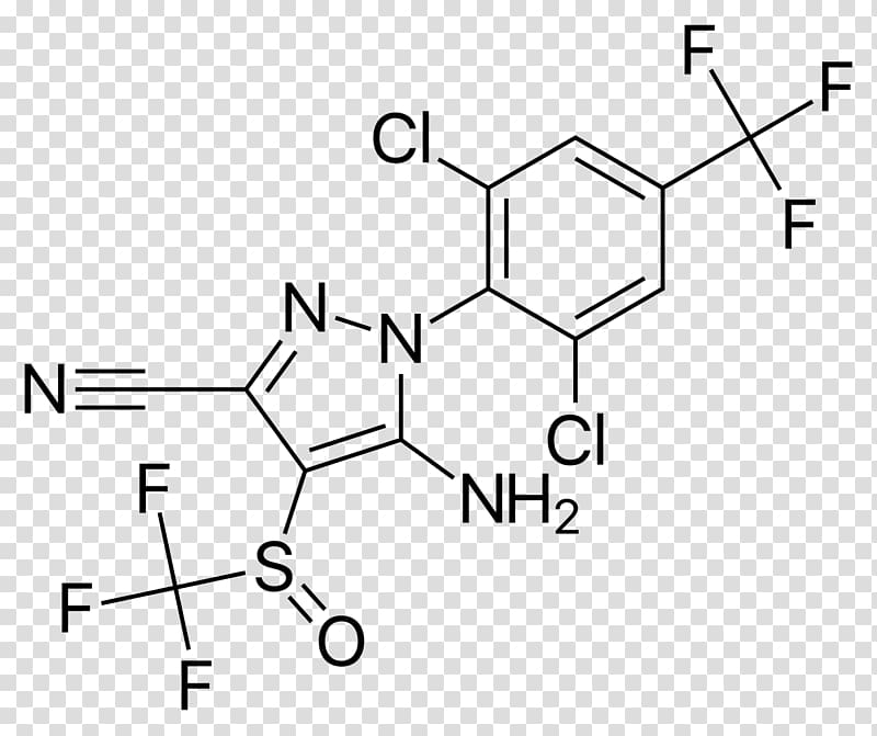 Lidocaine Fipronil Chemical formula Molecule Chemical compound, insecticide transparent background PNG clipart