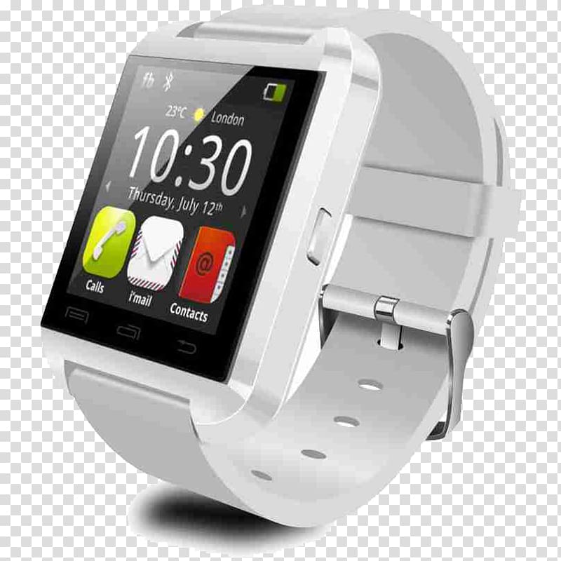 Smartwatch Smartphone Bluetooth Handsfree Headset, bluetooth watch transparent background PNG clipart