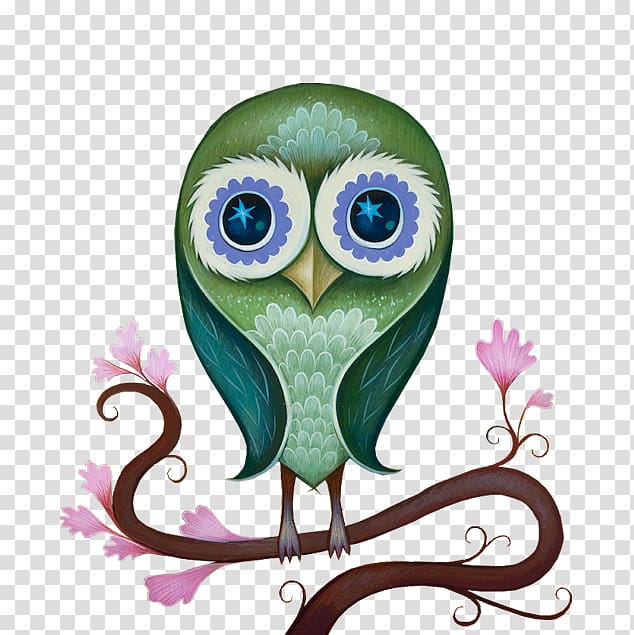 Elf owl Bird Art Painting, broken wood transparent background PNG clipart