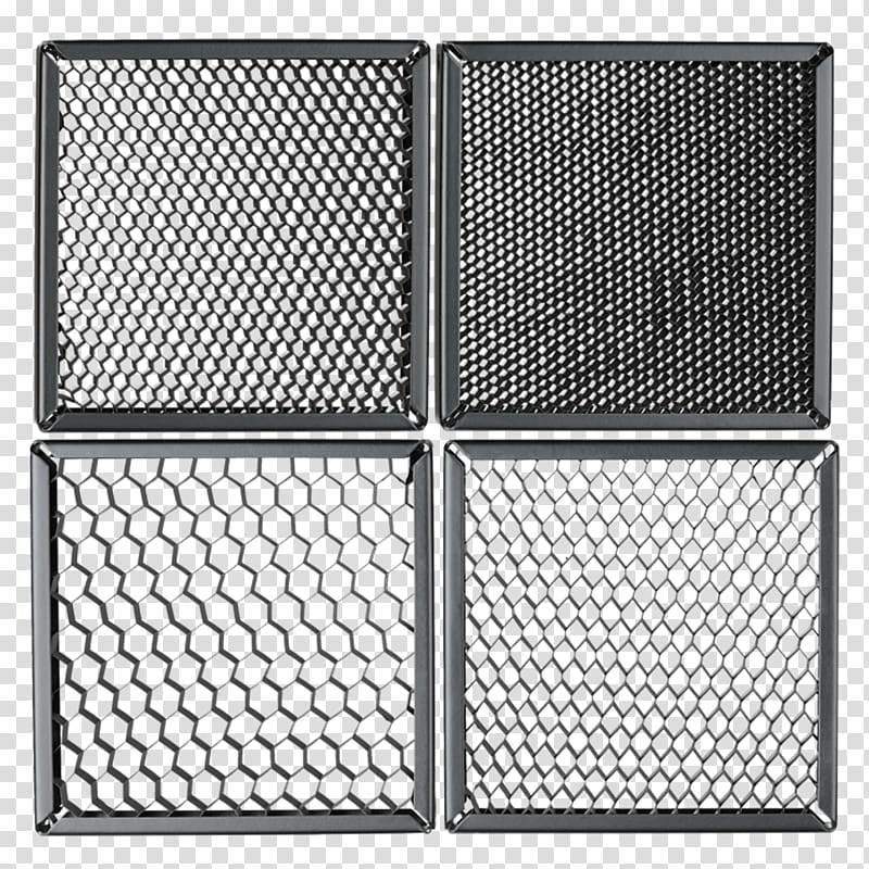 Mesh Textile Chain-link fencing White Black, honeycomb transparent background PNG clipart