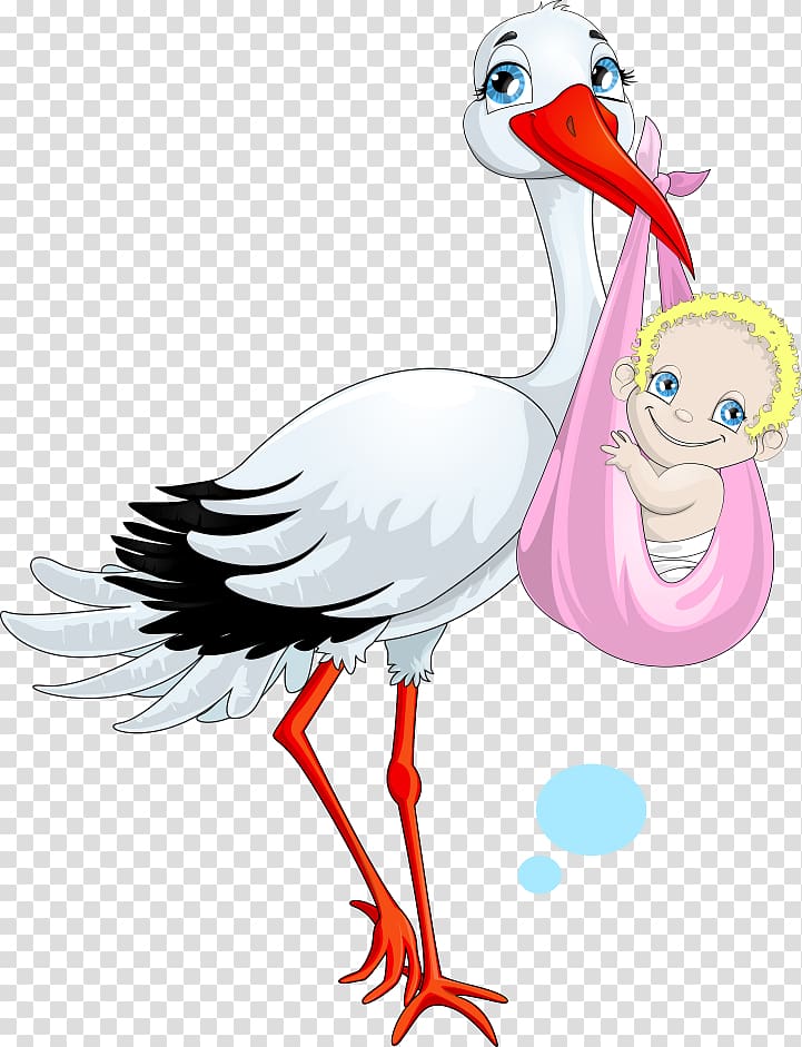 bird carrying baby illustration, Child illustration , baby dangling crane transparent background PNG clipart