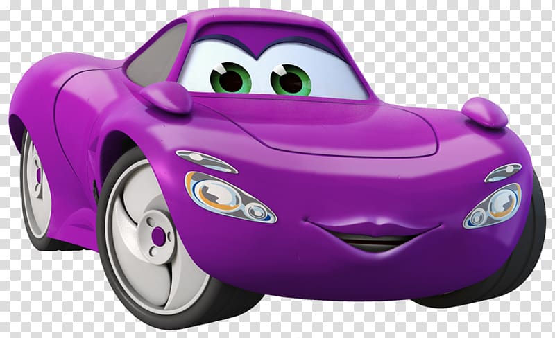 purple Disney The Cars character , Disney Infinity: Marvel Super Heroes Lightning McQueen Mater Perry the Platypus Holley Shiftwell, Rocker transparent background PNG clipart