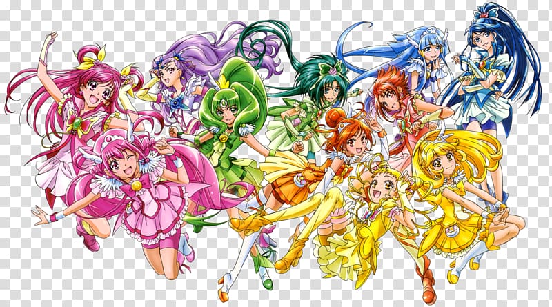 Miyuki Hoshizora Reika Aoki Yayoi Kise Nao Midorikawa Pretty Cure, Animation transparent background PNG clipart