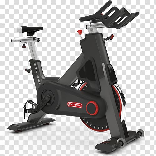 Indoor cycling Star Trac Exercise Bikes Bicycle, x display rack design transparent background PNG clipart