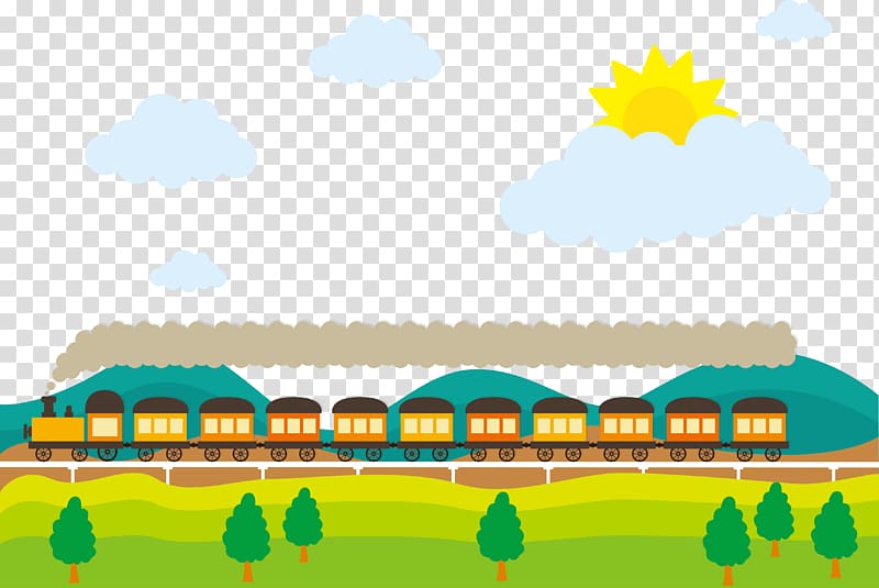 Train Rail transport Adobe Illustrator, Driving the train transparent background PNG clipart