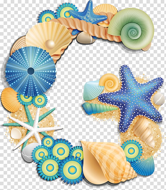 seashells letter g , Letter Seashell , watercolor seashell transparent background PNG clipart