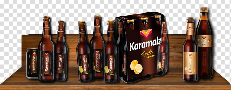 Beer bottle Karamalz Malt beer Eichbaum, beer transparent background PNG clipart