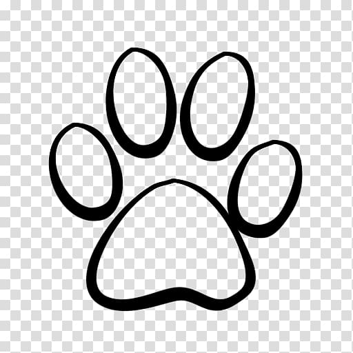 black paw print illustration, Dog Cat Tiger Coyote , Lion Paw Print transparent background PNG clipart