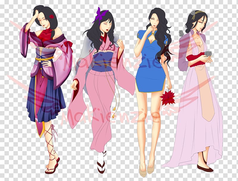 Japanese clothing Costume design Fashion design, asia transparent background PNG clipart