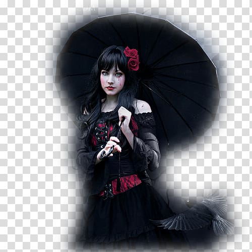 Goth subculture Gothic fashion Woman Female Steampunk, woman transparent background PNG clipart