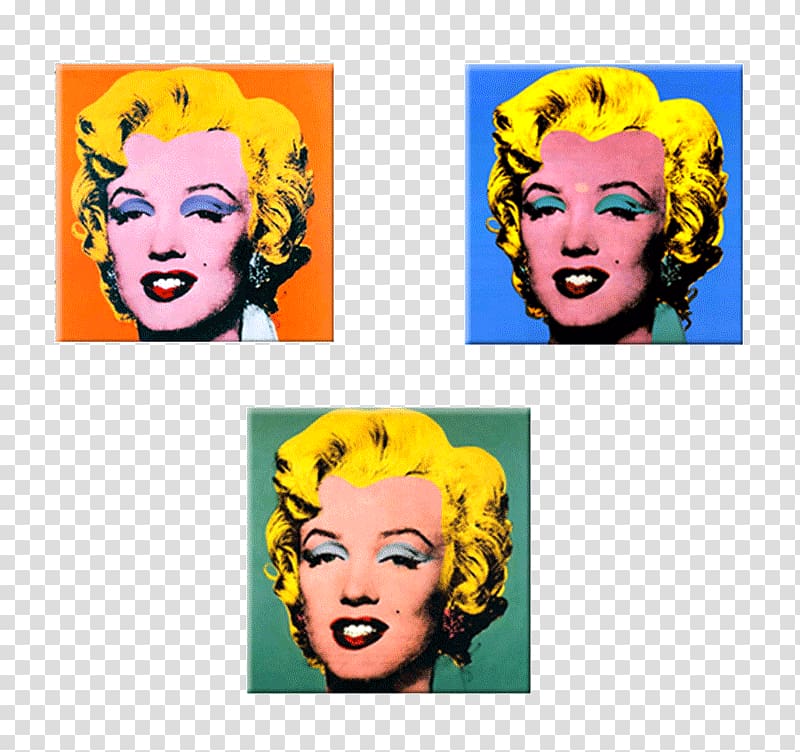 Gold Marilyn Monroe The Andy Warhol Museum Campbell's Soup Cans Modern art, marilyn monroe transparent background PNG clipart