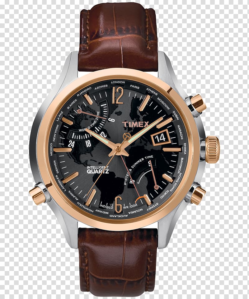 Watch Timex Group USA, Inc. Flyback chronograph Indiglo, Quartz Watches transparent background PNG clipart