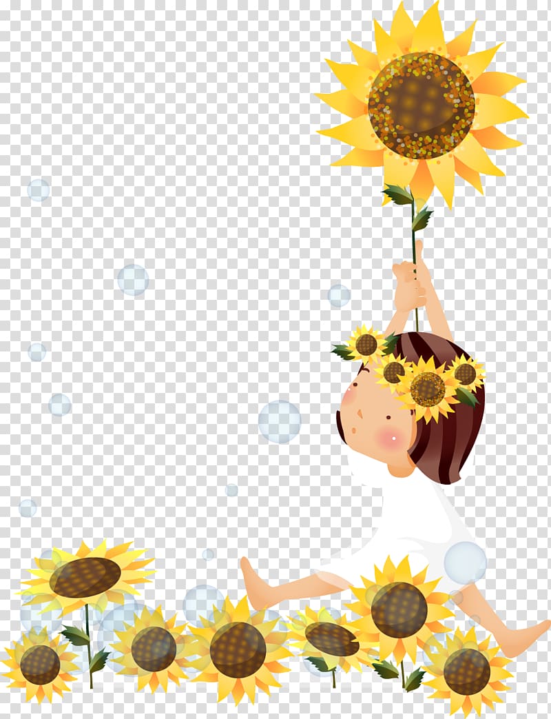 Common sunflower Sunflower seed Drawing Sunflower oil, speckled transparent background PNG clipart