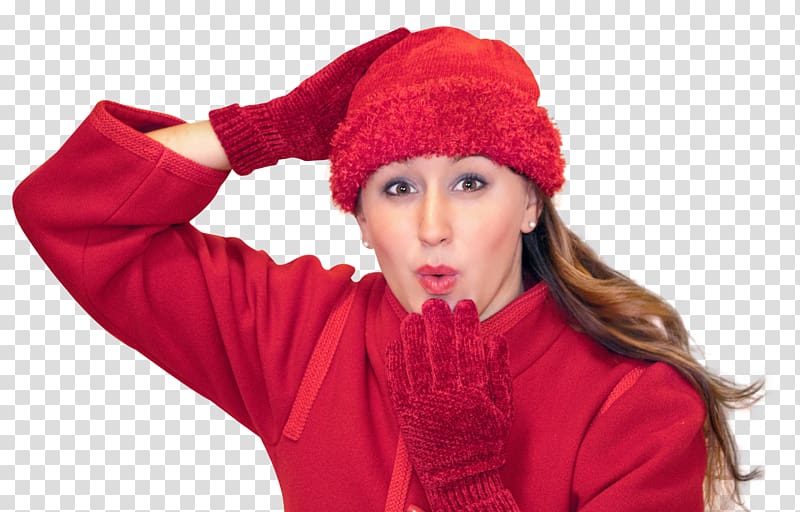 The Conscious Mind First Rate Heating and Air Clothing Winter, Happy Woman Blowing Kiss in Winter Clothes transparent background PNG clipart