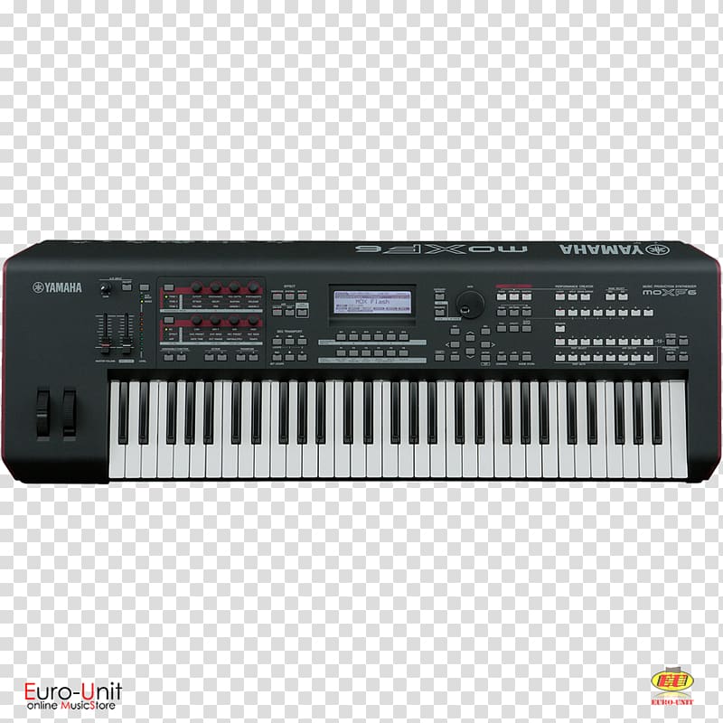 Yamaha MOXF6 Sound Synthesizers Music workstation Yamaha Corporation Keyboard, keyboard transparent background PNG clipart