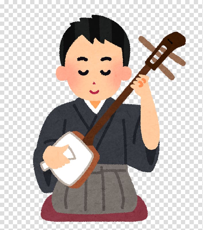 Shamisen 津軽地方 Tsugaru-jamisen Interpretació musical Traditional Japanese musical instruments, M transparent background PNG clipart