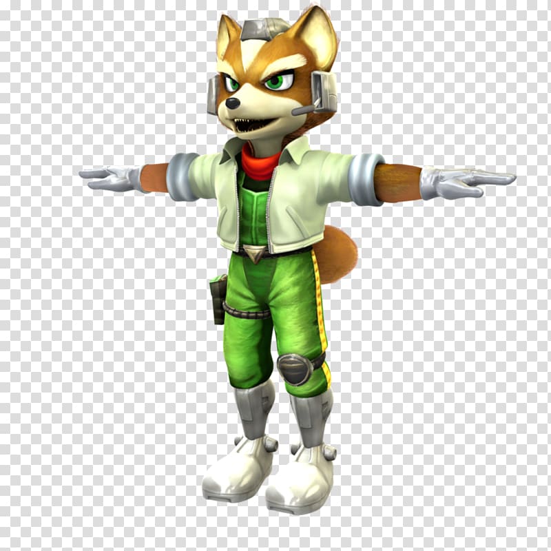 Star Fox: Assault Super Smash Bros. for Nintendo 3DS and Wii U Fox McCloud, t-pose transparent background PNG clipart