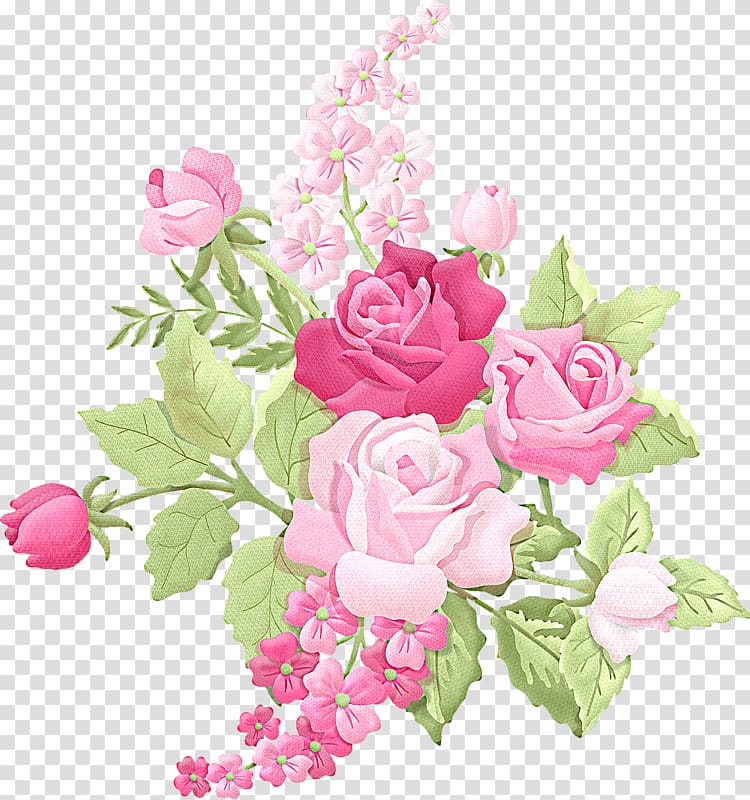 pink roses illustration, Flower bouquet Rose , pastel flowers transparent background PNG clipart