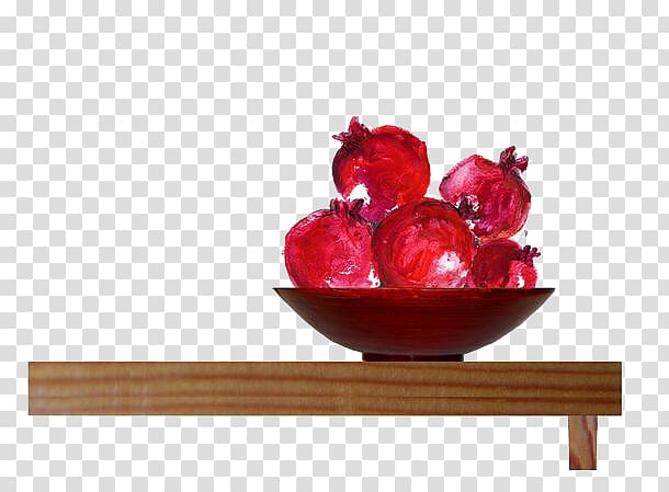 Pomegranate Fruit Painting Bowl Food, pomegranate transparent background PNG clipart