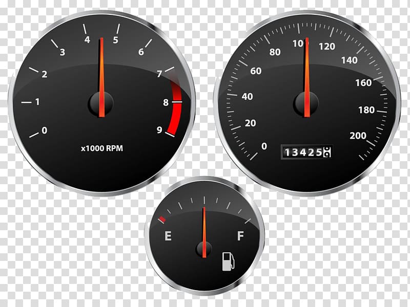 Car Speedometer Tachometer Fuel gauge, Auto dial transparent background PNG clipart