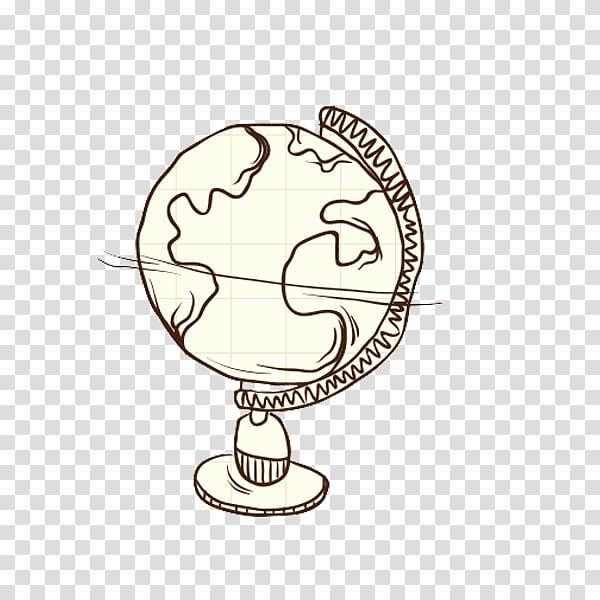 Drawing Translation, Hand-painted globe transparent background PNG clipart